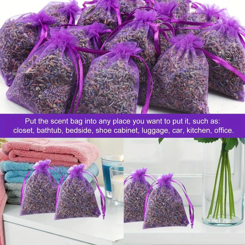 20 Lavender Sachets - Dried Lavender Flowers - Bridal Shower Favors