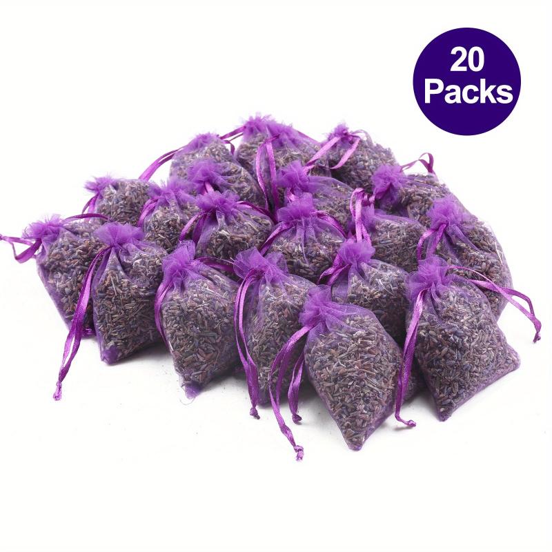 20 Lavender Sachets - Dried Lavender Flowers - Bridal Shower Favors