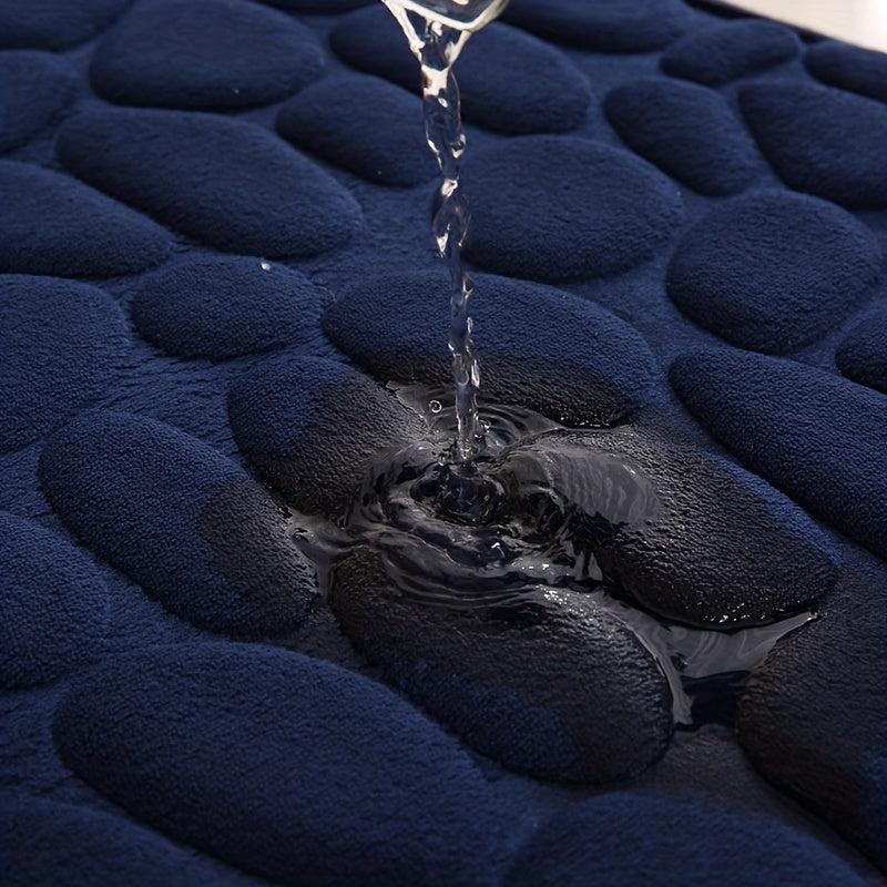 Soft Flannel Bath Rug with U Shape - Quick Drying - Machine Washable