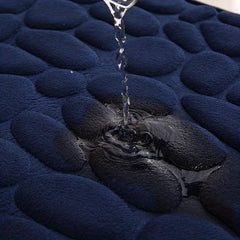 Soft Flannel Bath Rug with U Shape - Quick Drying - Machine Washable