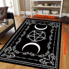 Witch Floor Mat Sun Moon Divination Carpet Living Room Area Rug