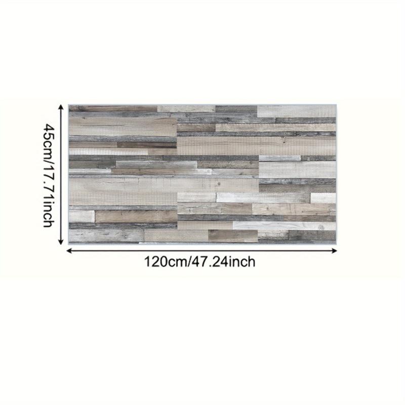 Non-Slip Wood Print Floor Mat Absorbent Stain Resistant