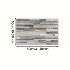 Non-Slip Wood Print Floor Mat Absorbent Stain Resistant