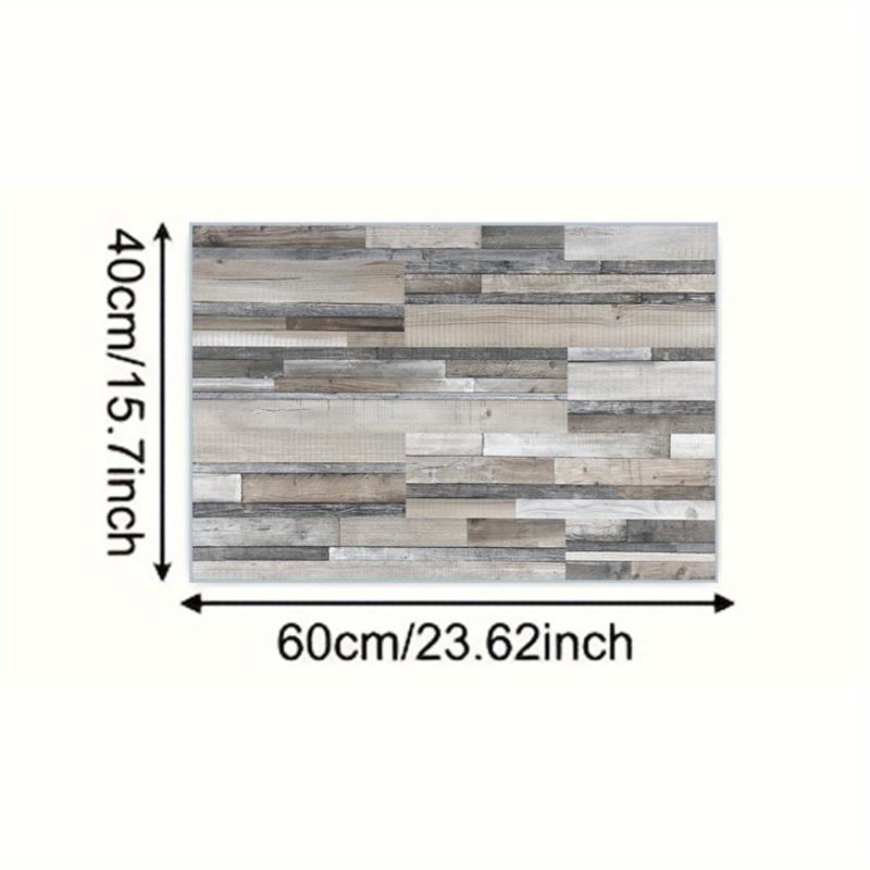 Non-Slip Wood Print Floor Mat Absorbent Stain Resistant