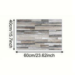 Non-Slip Wood Print Floor Mat Absorbent Stain Resistant