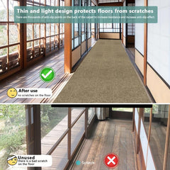 Striped Non Slip Runner Rug Stain Resistant Indoor Outdoor Waterproof