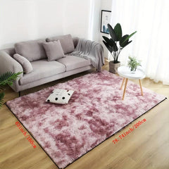 Soft Grey Plush Rug for Bedroom/Living Room 62.99x90.55 Inches