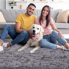 Soft Plush Shag Area Rugs - Fluffy Shaggy Floor Carpet for Bedroom
