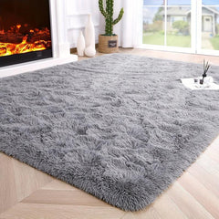 Soft Plush Shag Area Rugs - Fluffy Shaggy Floor Carpet for Bedroom