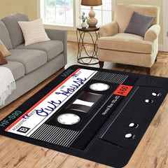 Retro Cassette Music Tape Welcome Doormat 0.39in Thick Funny Floor Carpet