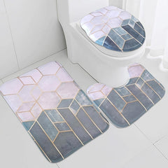 3pc Memory Foam Bathroom Floor Mat Set