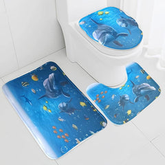 3pc Memory Foam Bathroom Floor Mat Set
