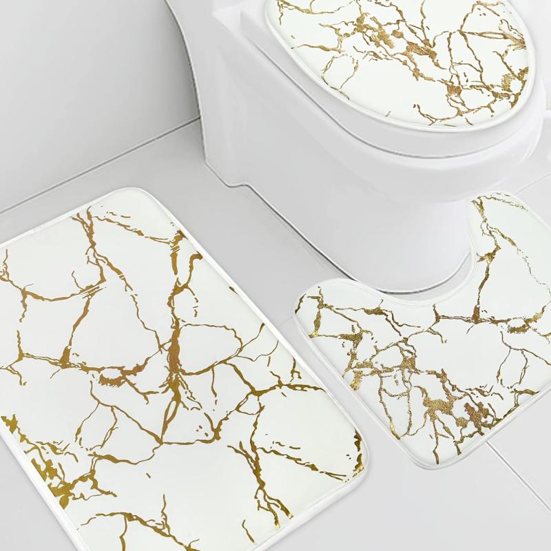 3pc Memory Foam Bathroom Floor Mat Set