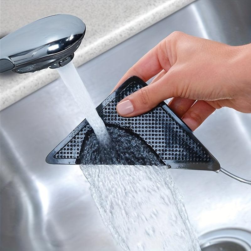 4Pcs Triangle Washable Rug Gripper Non Slip Patch Tape for Tile Carpets