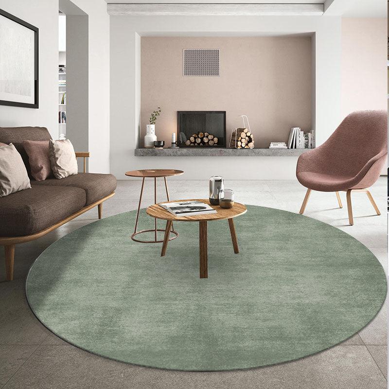 Modern Contemporary Round Area Rug Living Room Decoration Large Plush Carpet