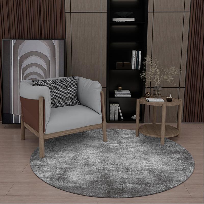 Modern Contemporary Round Area Rug Living Room Decoration Large Plush Carpet