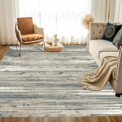 Vintage Abstract Shaggy Area Rug Soft Thickened Anti Fatigue Non Slip Washable