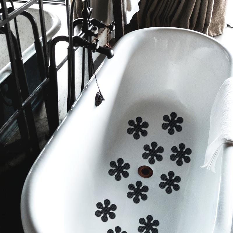 10pcs Flower Non Slip Bathtub Stickers Anti Slip for Bathroom Shower Floor