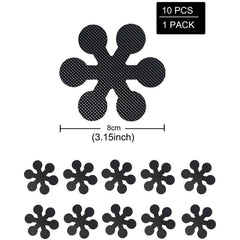 10pcs Flower Non Slip Bathtub Stickers Anti Slip for Bathroom Shower Floor