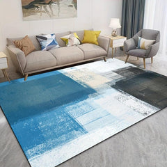 Modern Minimalist Area Rugs Soft Crystal Velvet Carpet TPR Anti slip Bottom