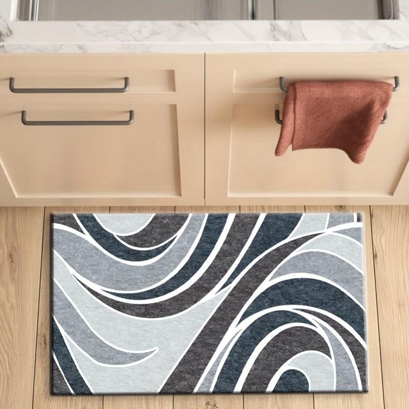 Nordic Modern Runner Rug Non-slip Kitchen Bedroom Carpet Easy-care Balcony Mat