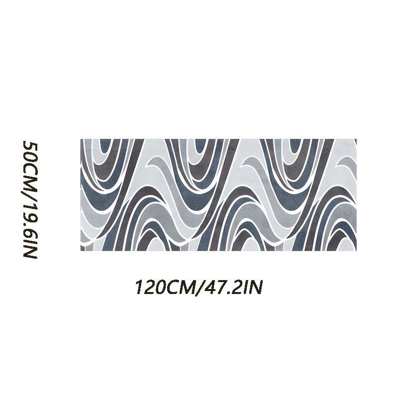 Nordic Modern Runner Rug Non-slip Kitchen Bedroom Carpet Easy-care Balcony Mat