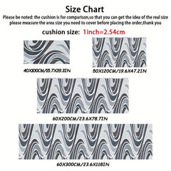 Nordic Modern Runner Rug Non-slip Kitchen Bedroom Carpet Easy-care Balcony Mat