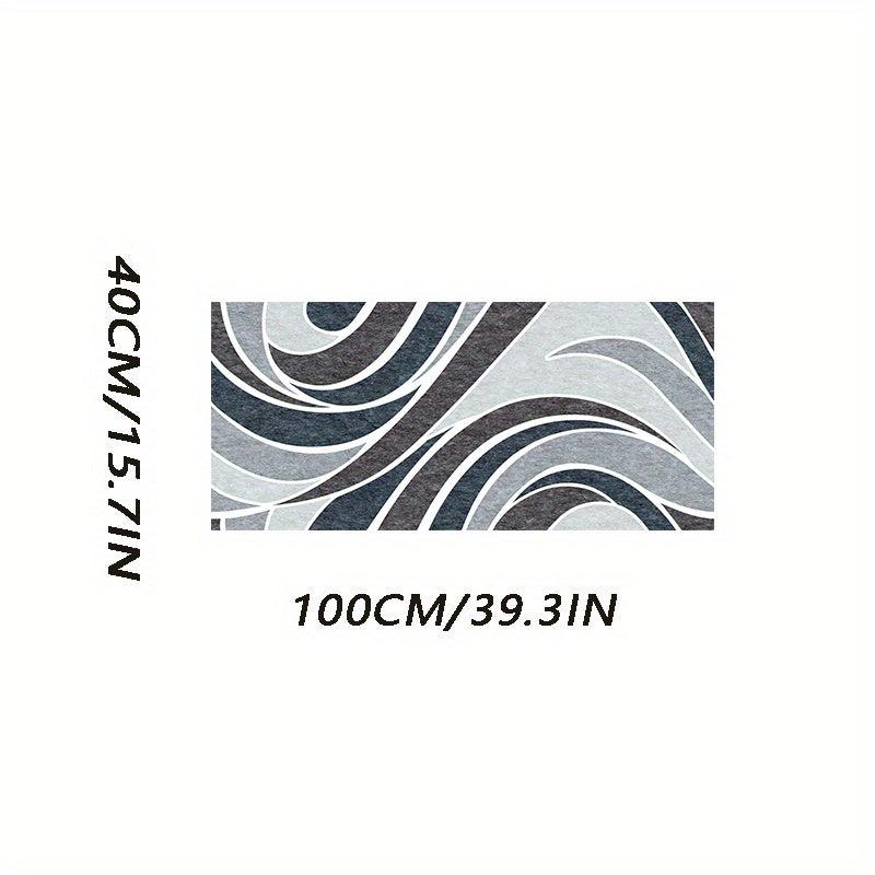 Nordic Modern Runner Rug Non-slip Kitchen Bedroom Carpet Easy-care Balcony Mat