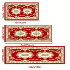 Ultra Thin Persian Kitchen Runner Rug Washable Non Slip Floral Laundry Room Rug