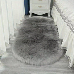 Long Plush Carpet Faux Fur Rug Soft Furry Shag Rug For Bedroom Living Room