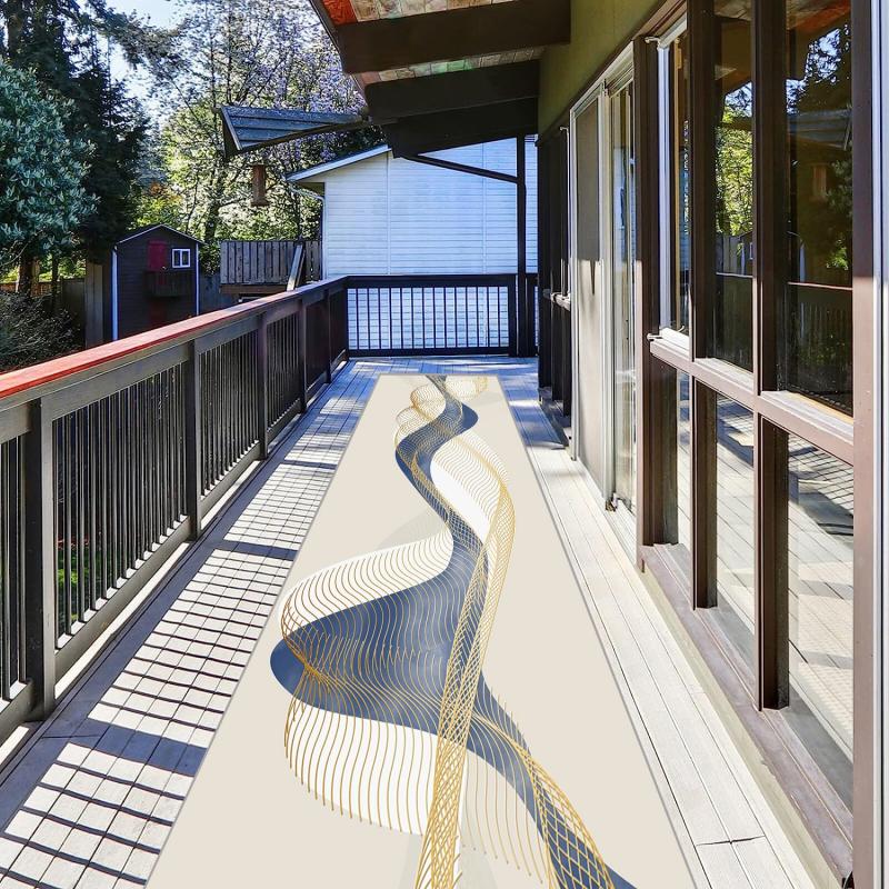Minimalist Abstract Long Carpet for Home Decoration Floor Mats