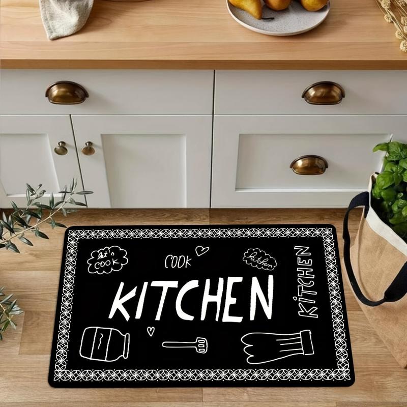 Soft & Cushioned Anti Fatigue Kitchen Rug Waterproof Non Slip Absorbent