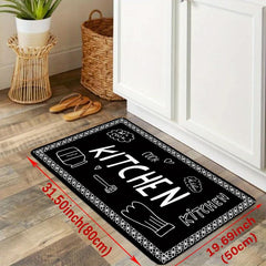 Soft & Cushioned Anti Fatigue Kitchen Rug Waterproof Non Slip Absorbent