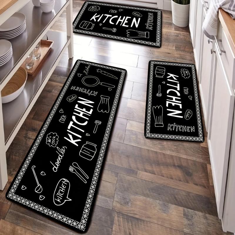 Soft & Cushioned Anti Fatigue Kitchen Rug Waterproof Non Slip Absorbent