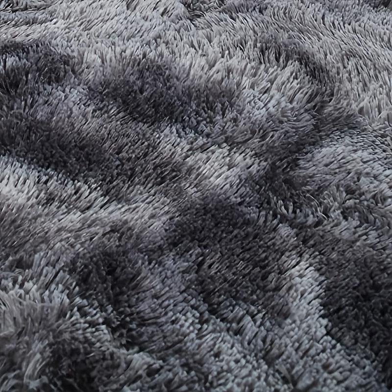Shaggy Tie Dye Area Rug for Living Room or Bedroom Decor
