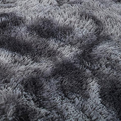 Shaggy Tie Dye Area Rug for Living Room or Bedroom Decor