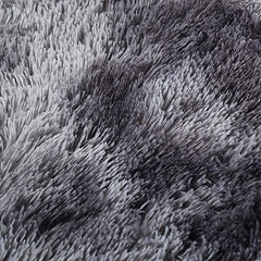 Shaggy Tie Dye Area Rug for Living Room or Bedroom Decor