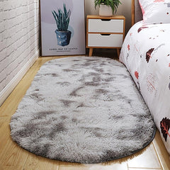 Shaggy Tie Dye Area Rug for Living Room or Bedroom Decor