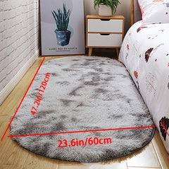Shaggy Tie Dye Area Rug for Living Room or Bedroom Decor