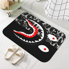 Thickened Shark Camouflage Large Carpet Funny Cartoon Shark Rug