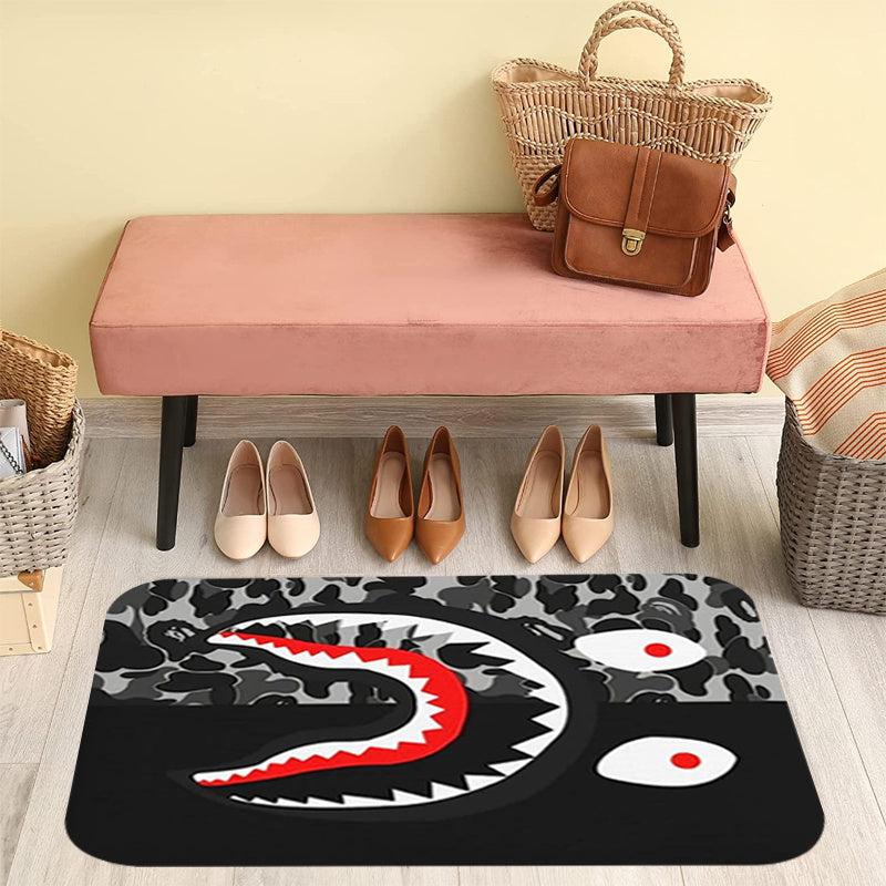 Thickened Shark Camouflage Large Carpet Funny Cartoon Shark Rug