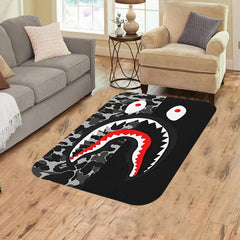 Thickened Shark Camouflage Large Carpet Funny Cartoon Shark Rug