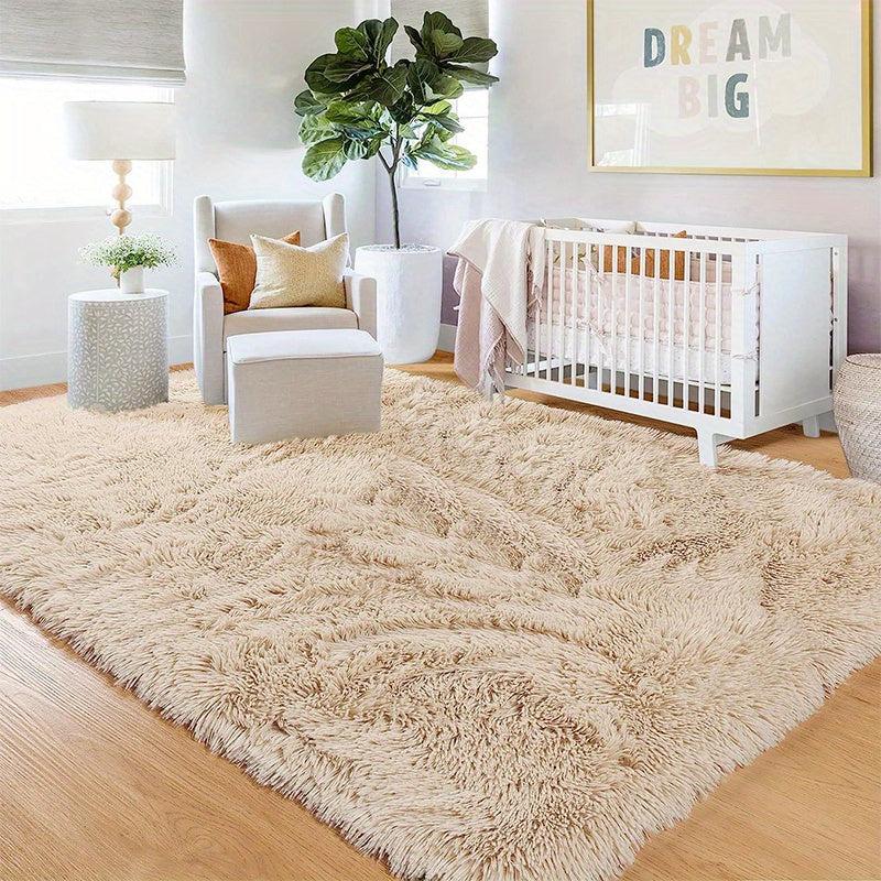 Soft Plush Shag Area Rug Fluffy Shaggy Floor Carpet