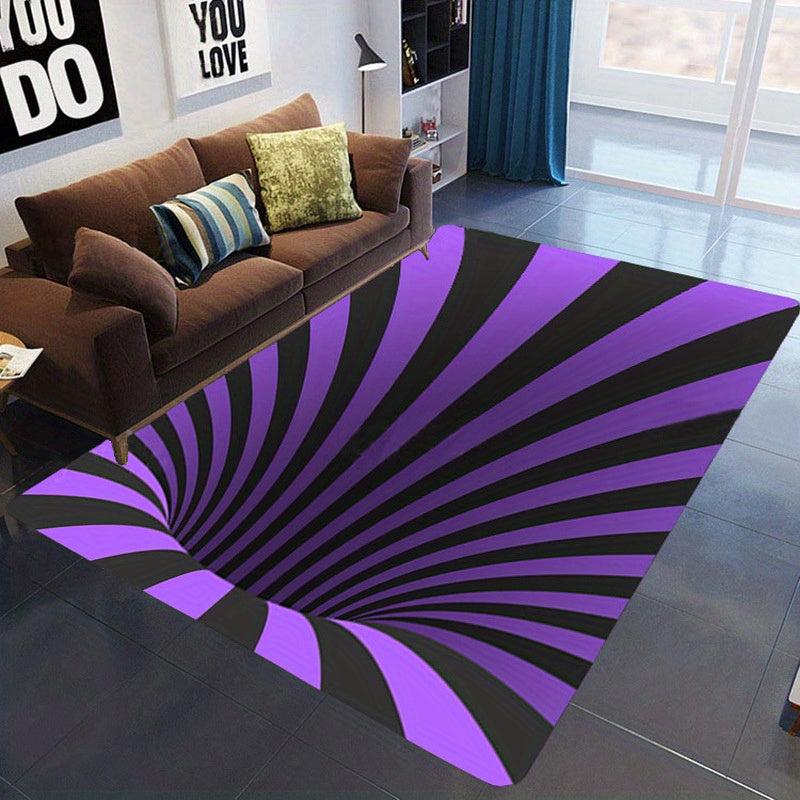 Stylish 3D Vision Area Rug Soft Non Slip Waterproof
