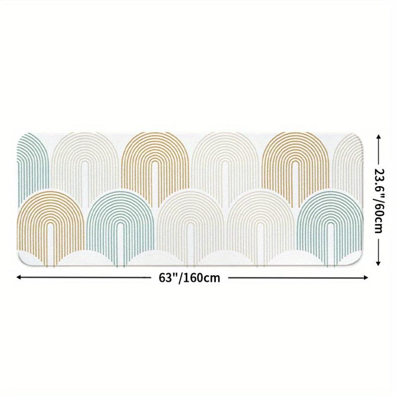 Geometric Pattern Soft Area Rug Fluffy Rug Shag Furry Non Shedding Floor Carpet