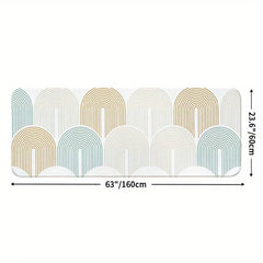 Geometric Pattern Soft Area Rug Fluffy Rug Shag Furry Non Shedding Floor Carpet