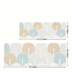 Geometric Pattern Soft Area Rug Fluffy Rug Shag Furry Non Shedding Floor Carpet