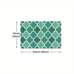 Anti Fatigue Kitchen Mat Soft Moroccan Anti Slip Hallway Carpet