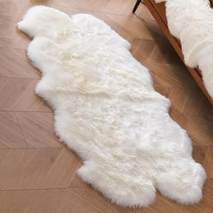 Soft Geometric Shaggy Rug for Bedroom and Living Room