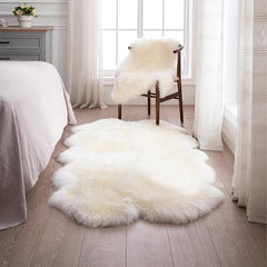 Soft Geometric Shaggy Rug for Bedroom and Living Room